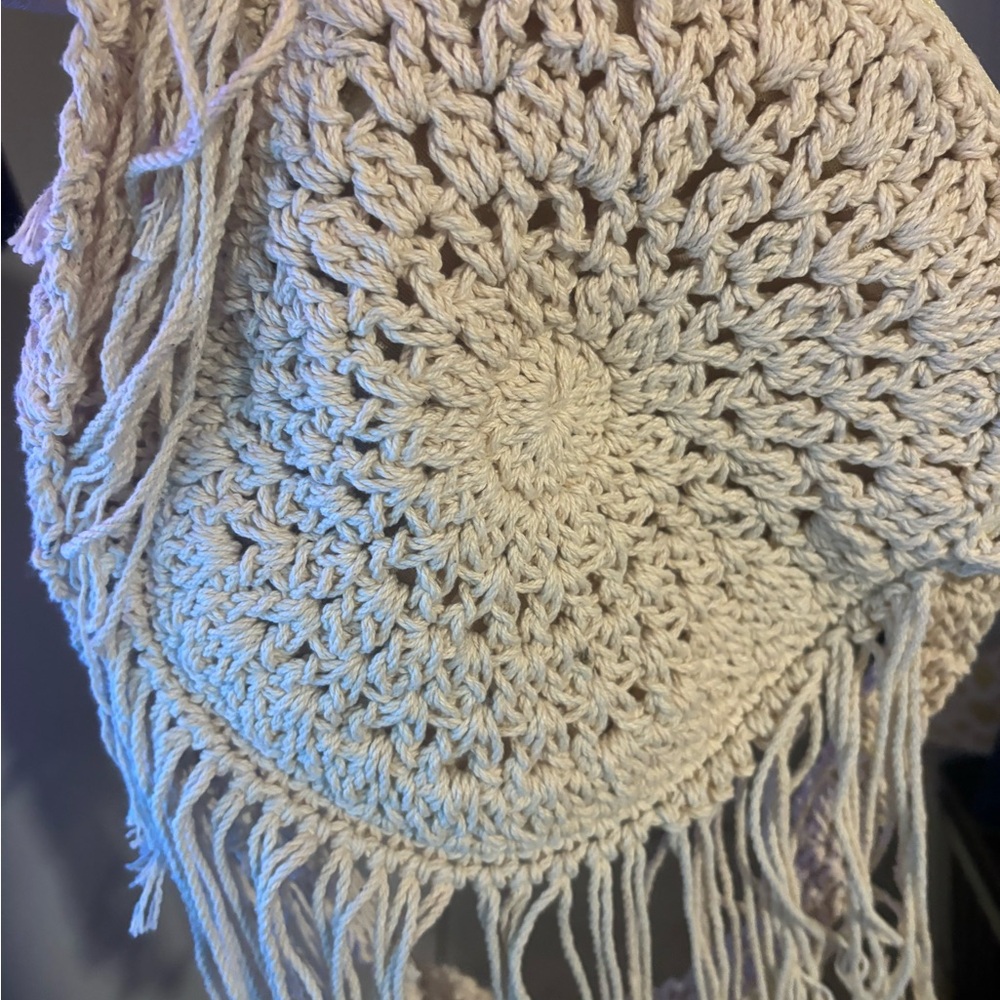 Handcrafted Cream Macramé Wall Hanging